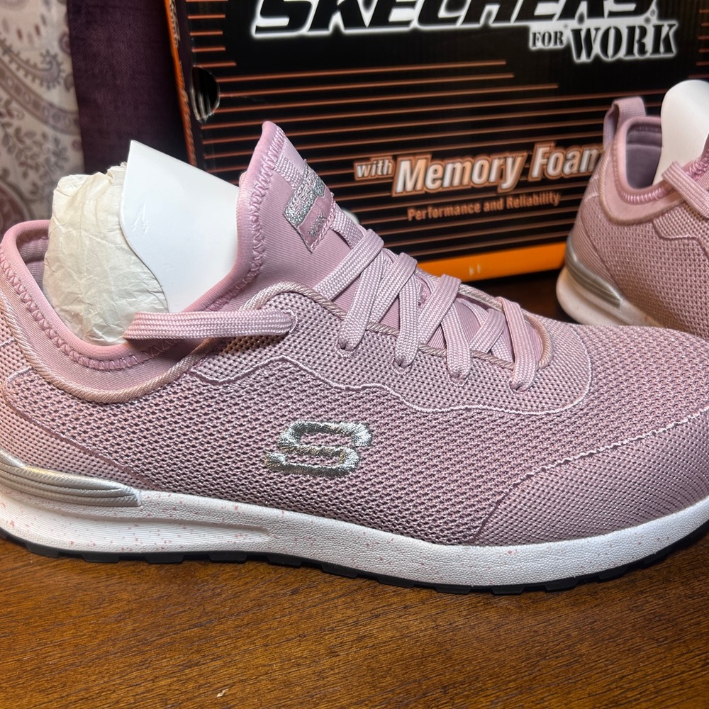Skechers Women's Light Pink Athletic Sneakers - Picture 4 of 10
